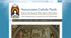 Desktop Screenshot of annunciationevv.org